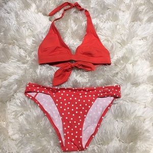 Red/Orange Swimsuit set